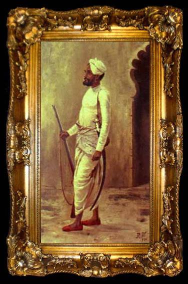 framed  Raja Ravi Varma Rajaputra soldier, ta009-2